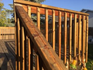 Cleanning a Deck With a Pressure Washer Cedar Wash in Calgary